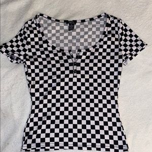 Rue 21 checkers  shirt